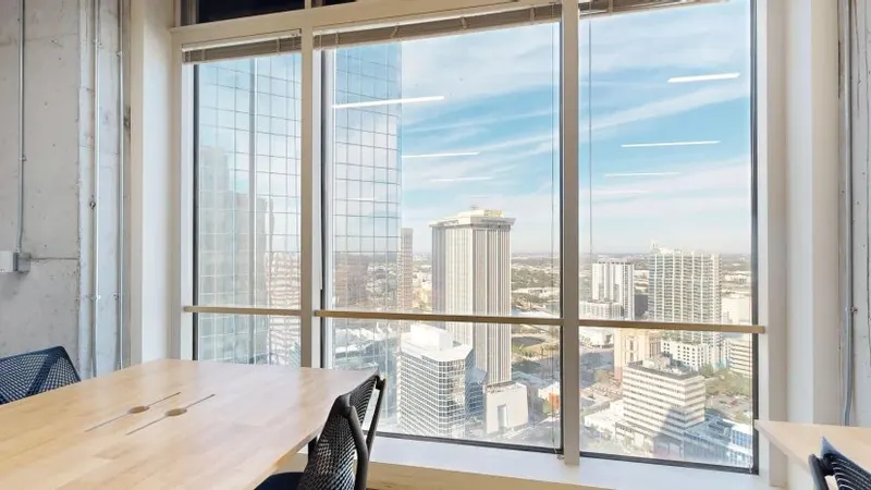 Tampa out the window of a downtown meeting room