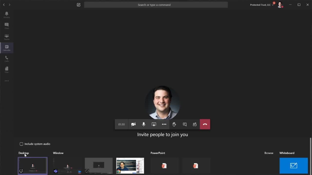 Enable video audio in your Microsoft Teams meetings Protected Trust